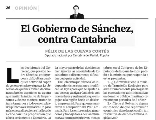 El Gobierno de Pedro Sánchez, contra Cantabria